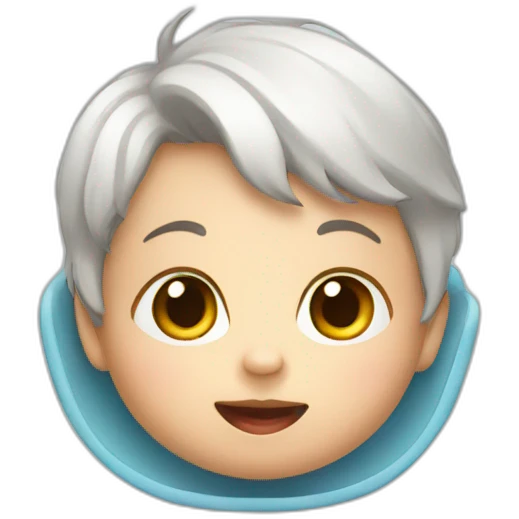 Funny baby emoji