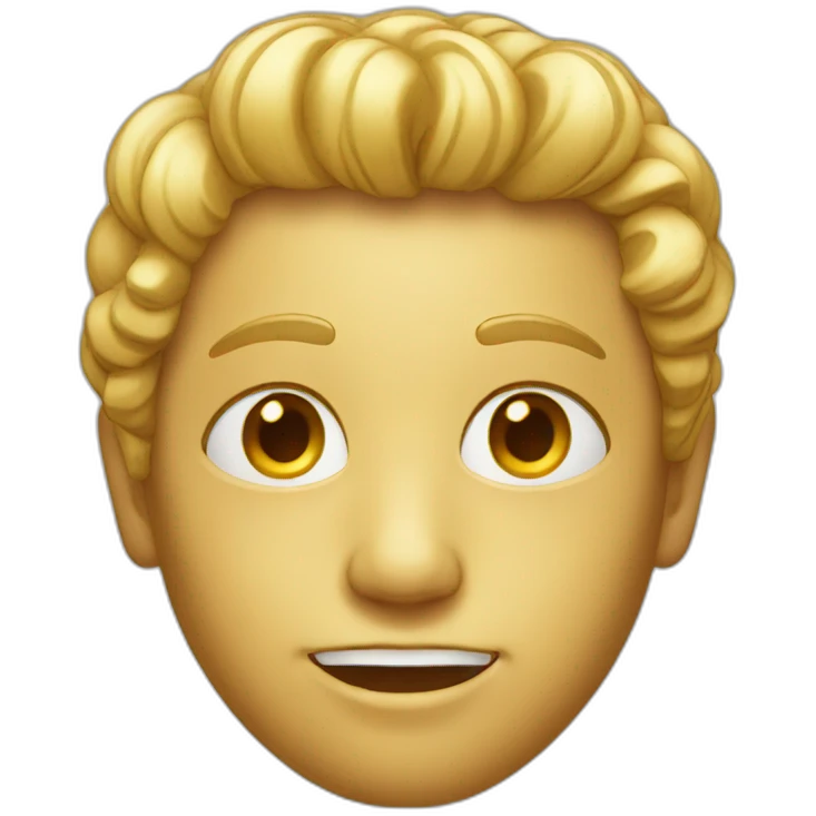 golden face emoji