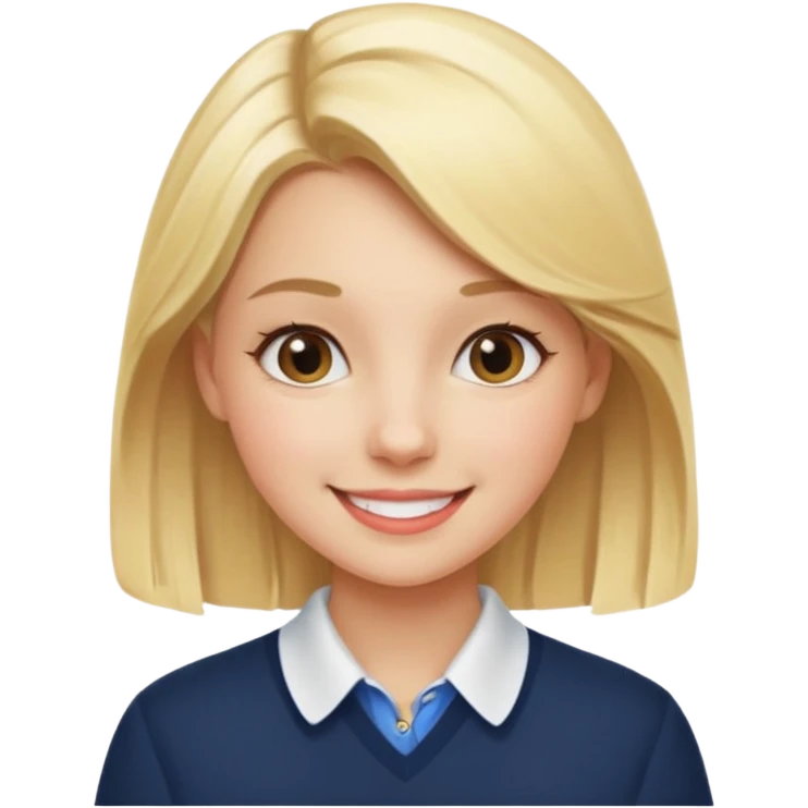 Preppy Girl Head emoji