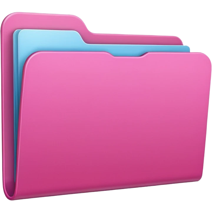 Carpeta rosa claro emoji