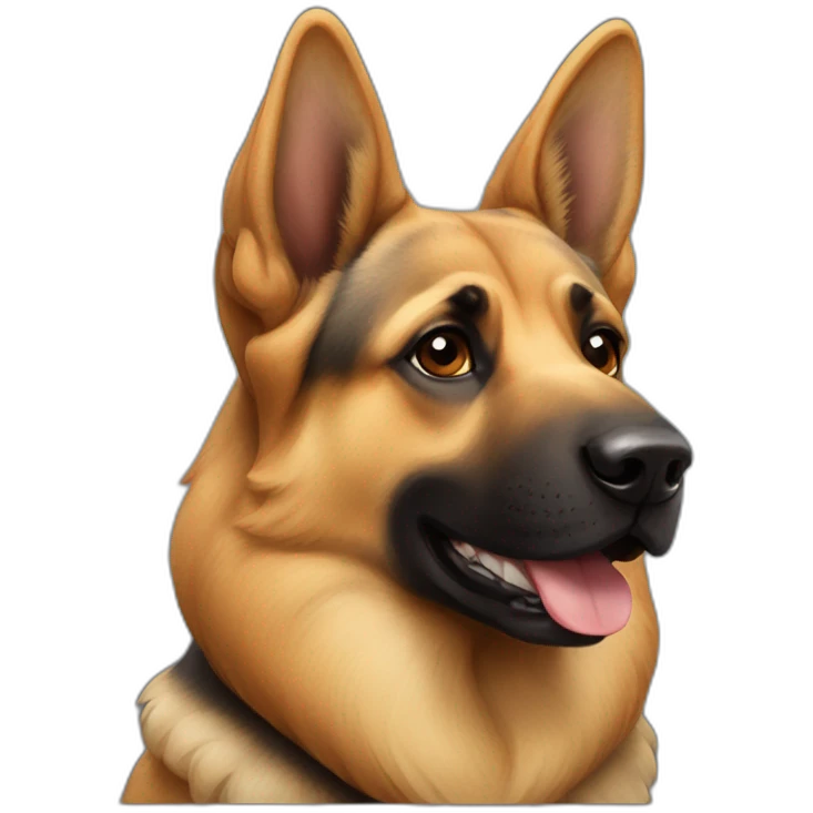 german sheperd and tortoise emoji