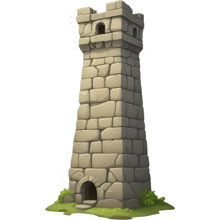 old stone tower emoji