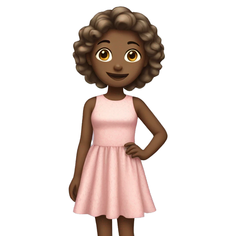 Girl with dress emoji