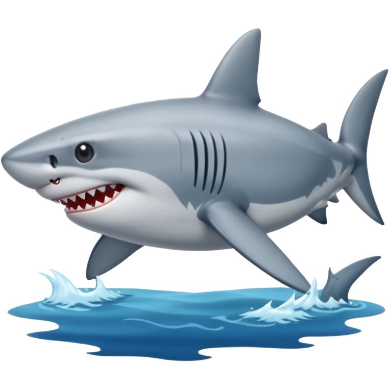shark with shoes  emoji