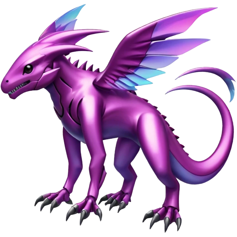  Cool Edgy Shiny Ethereal Legendary Digimon-Genesect-Palkia-hybrid full body emoji