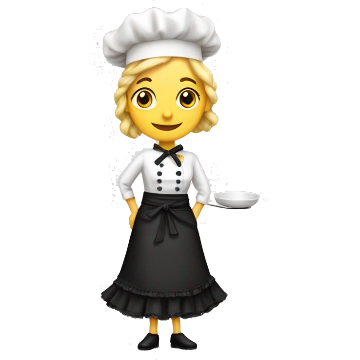 Una chef mujer rubia vestida de flamenca emoji