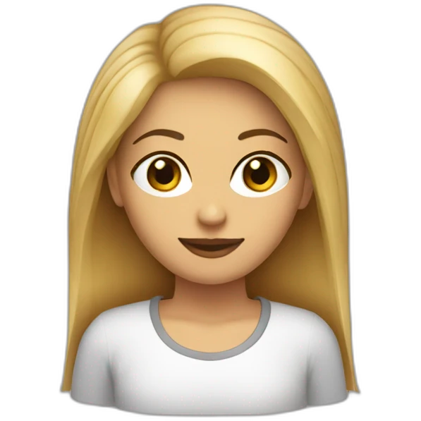 Chica 45 años rubia pelo corto estilo chico ojos marrones emoji