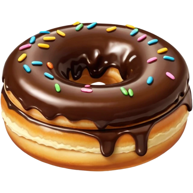 donuts chocolate topping emoji