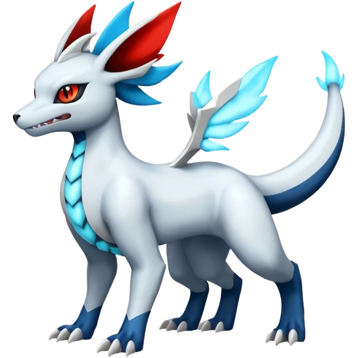 Salamence-Reshiram-Umbreon-Silvally-fusion (full body) emoji