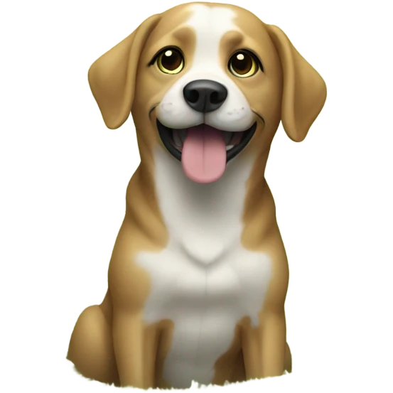 Dog in nature emoji