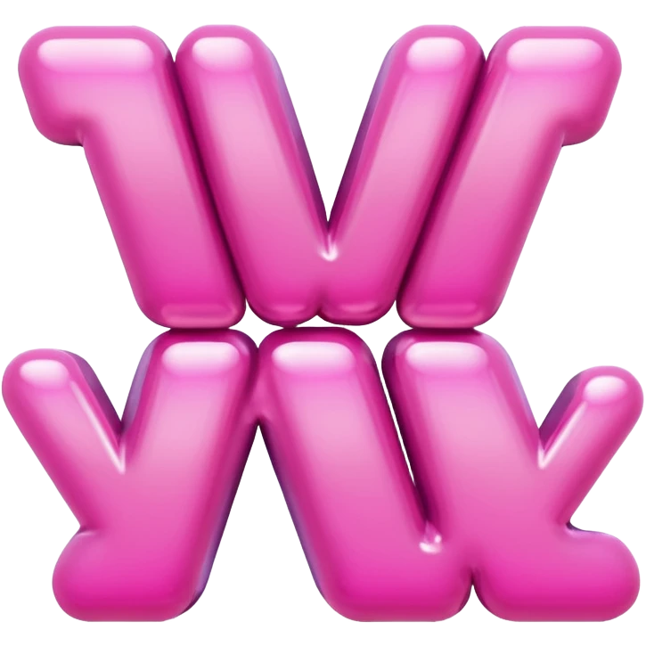 the word 'yay' in a creative, pink-themed style emoji