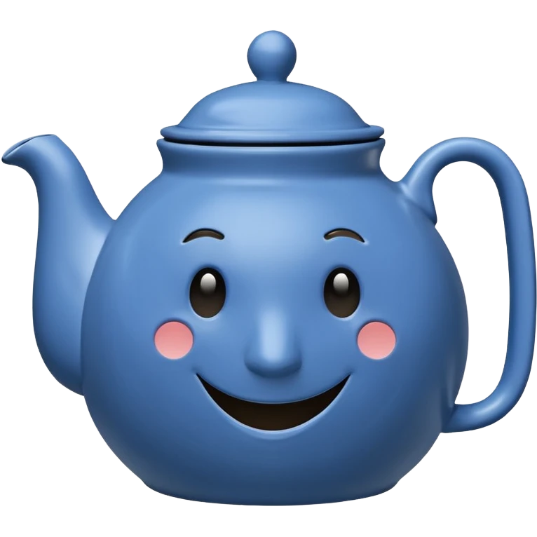 talking teapot blue emoji