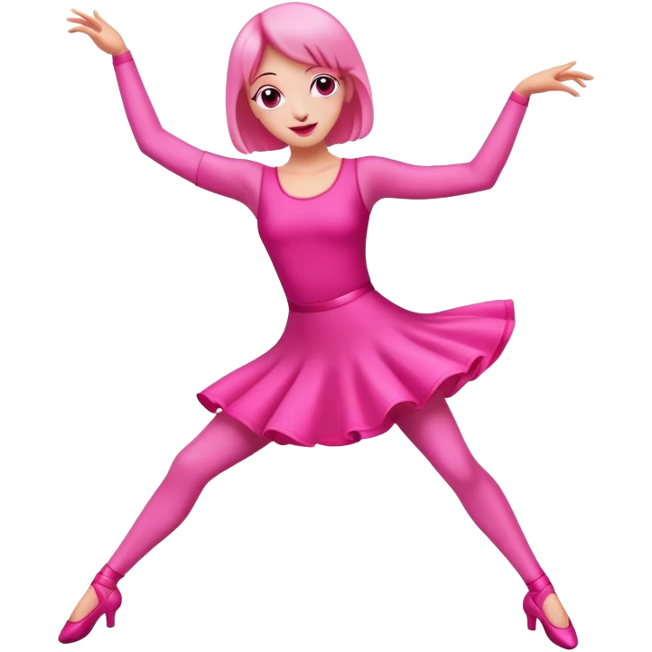 Pink dancer emoji emoji