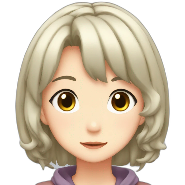 moe anime girl idol emoji