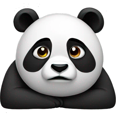 a sad panda emoji