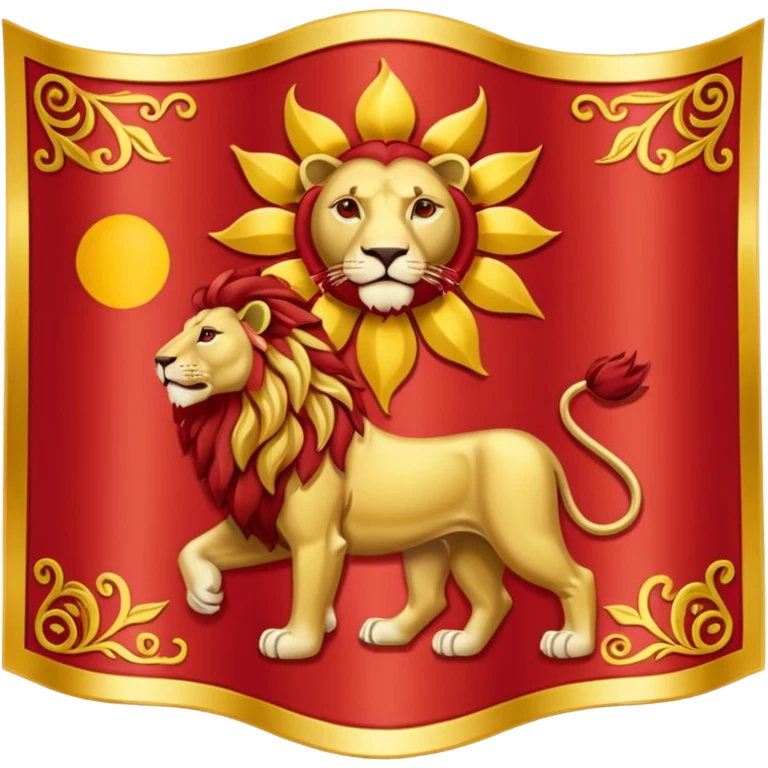 Lion & Sun Flag emoji