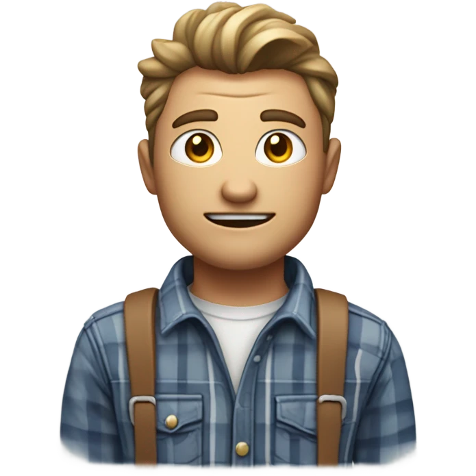 A white farmer with megaphone emoji