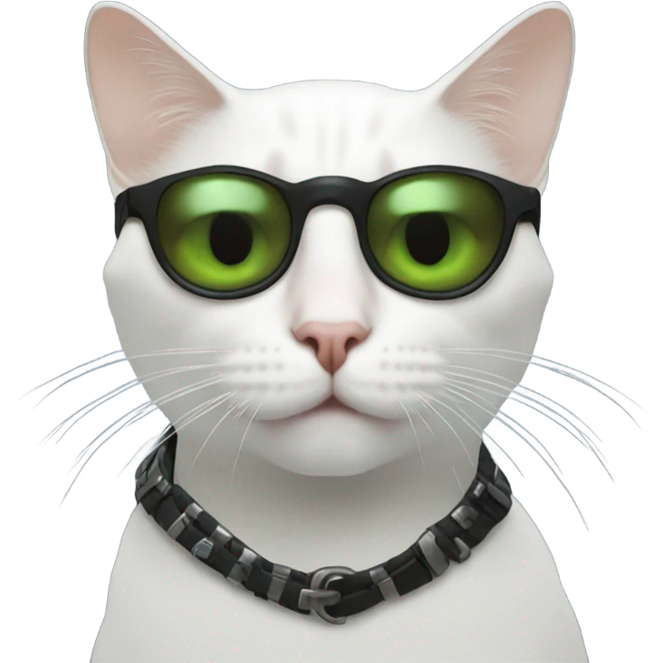 Cat Morpheus from the matrix emoji
