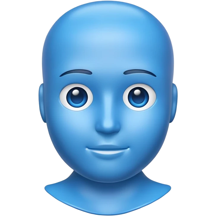 blue test dummy emoji