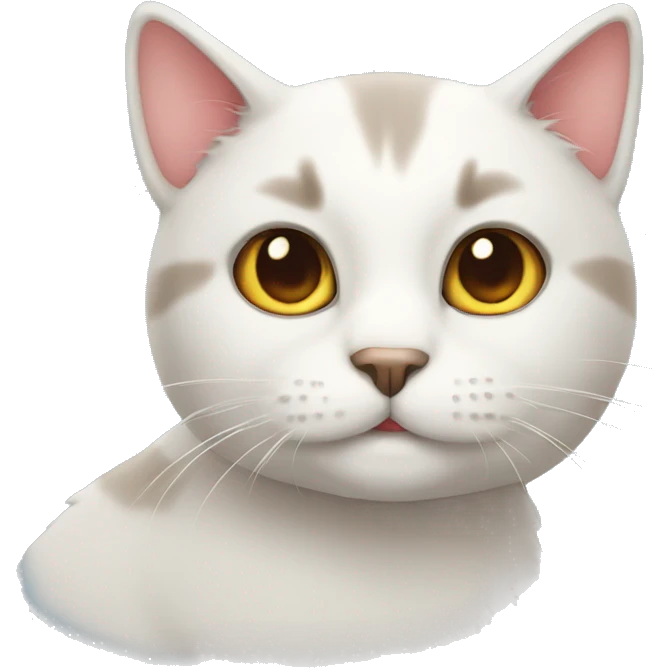 Cat with love emoji