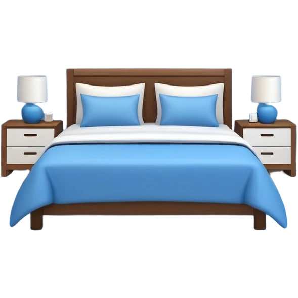 blue bedroom emoji