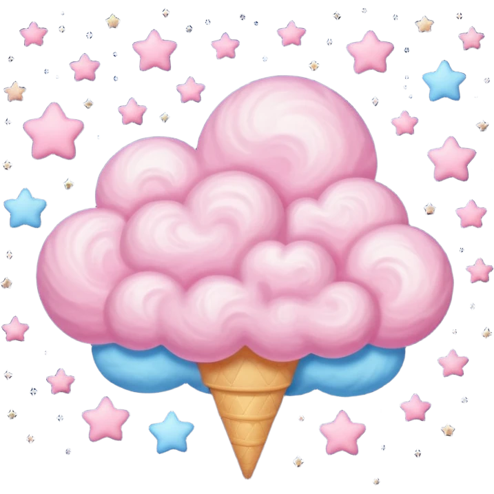 pink cloud in the night sky emoji