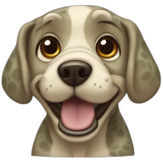 Cartoon turtledog  emoji