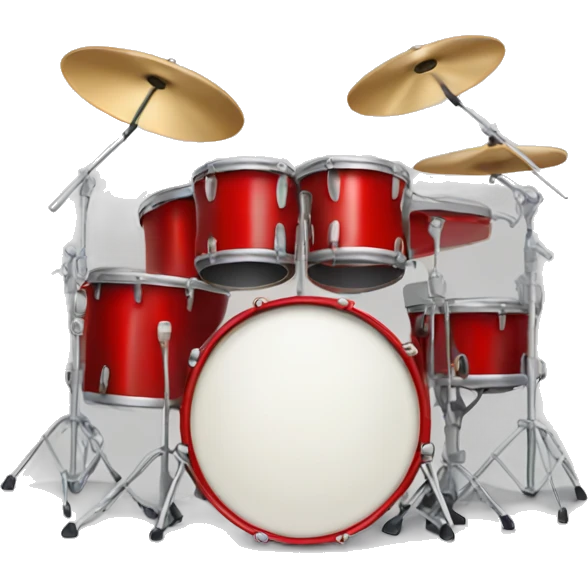red drumset emoji