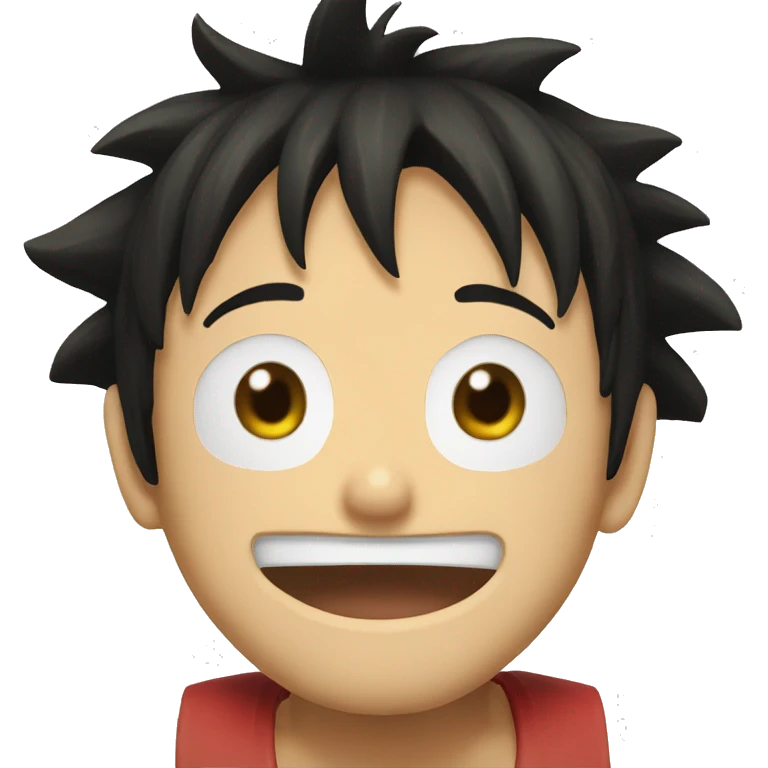 Luffy enojado emoji
