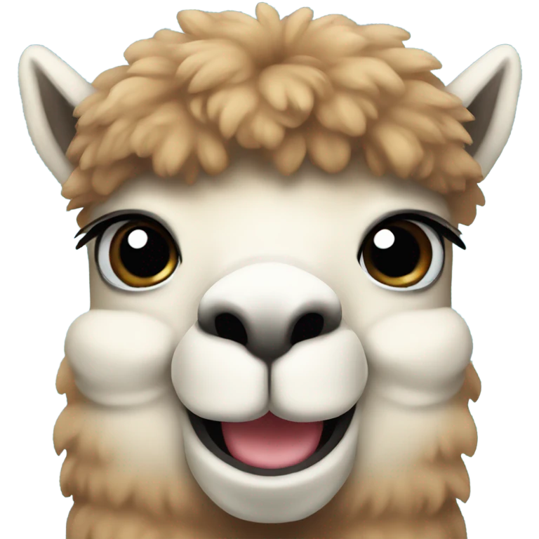 Alpaca smiling emoji