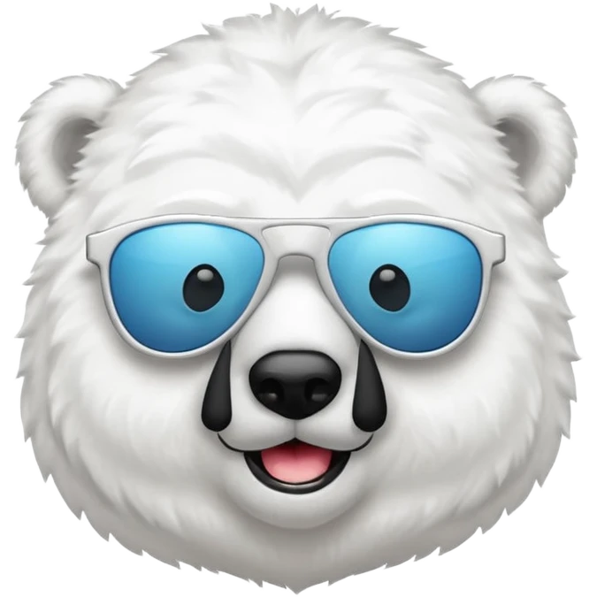 Polar bear with sunglasses emoji