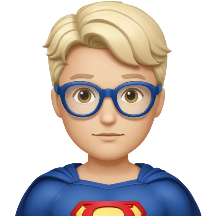Glasses-Wearing super Heroe emoji