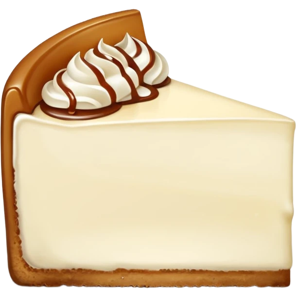 A peace of cream cheesecake  emoji