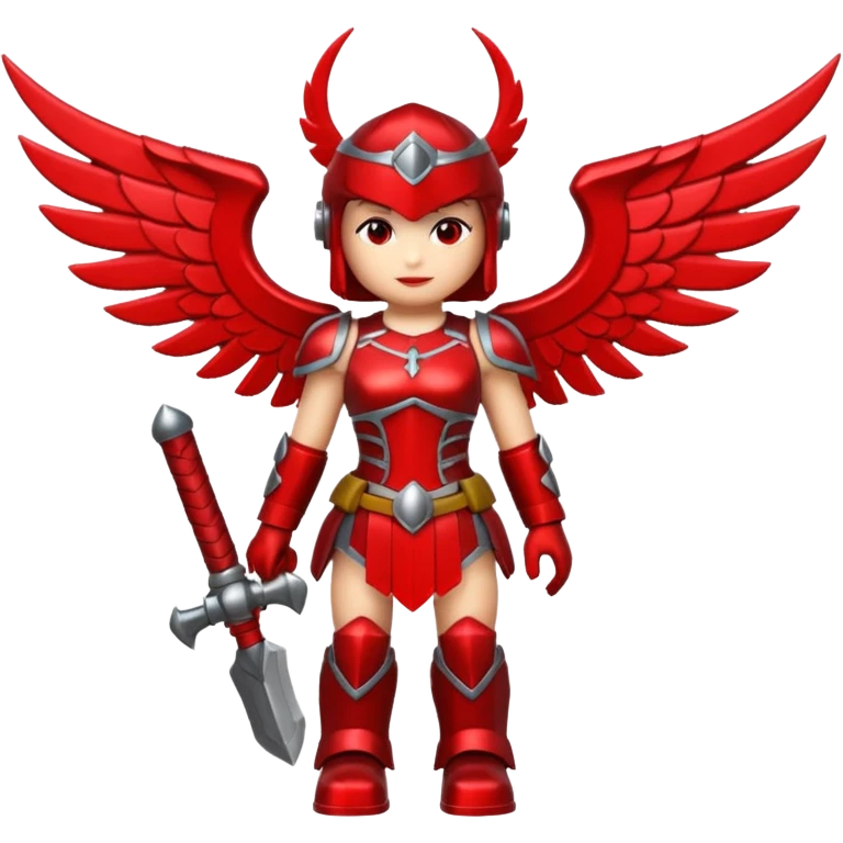 a roblox red valkyrie with no people emoji