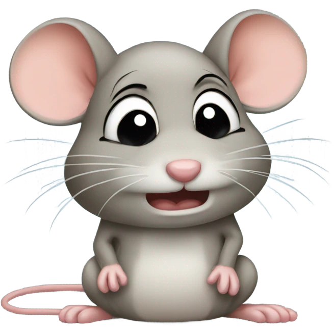 mouse crying emoji