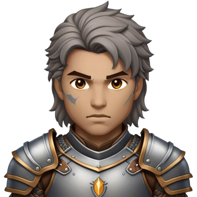 Cinematic Realistic WoW Human Warrior Portrait, depicted with chiseled, determined features and a battle-hardened visage. Clad in intricately detailed steel armor accented with rich leather in consistent hues of grey and bronze, his resolute eyes and natural hair exude unwavering courage. Rendered with lifelike texture and dramatic natural lighting, high shine, noble and valiant, capturing the essence of a legendary human champion of Azeroth. emoji