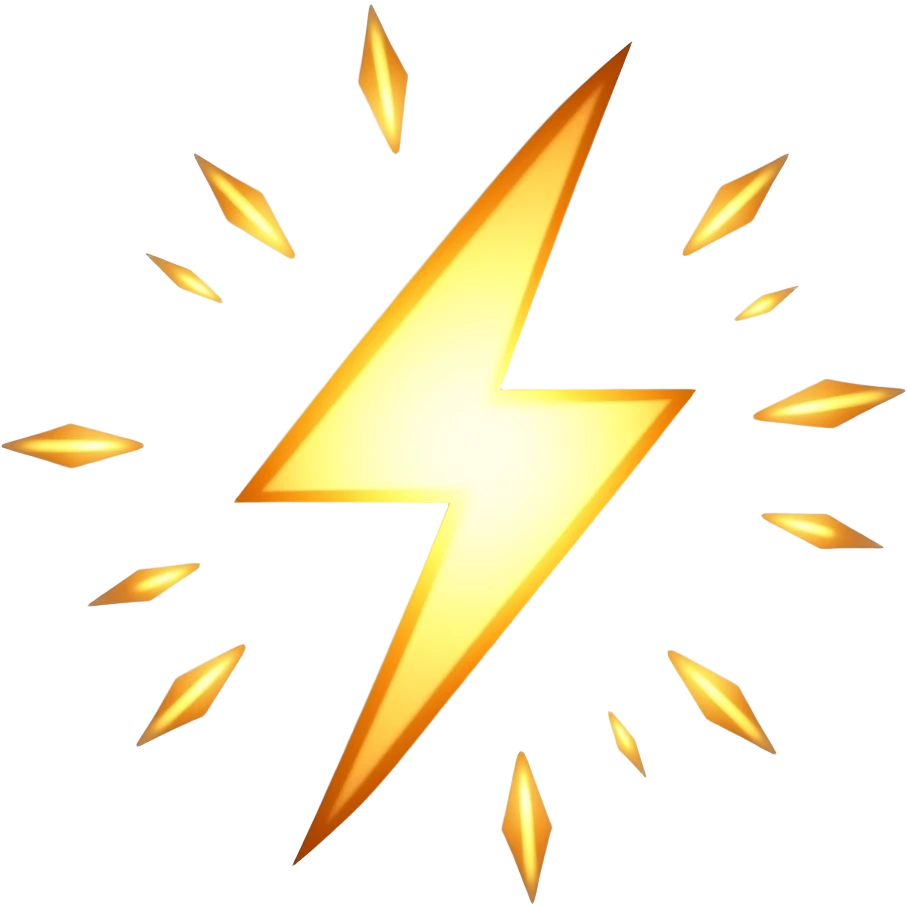 electric spark emoji