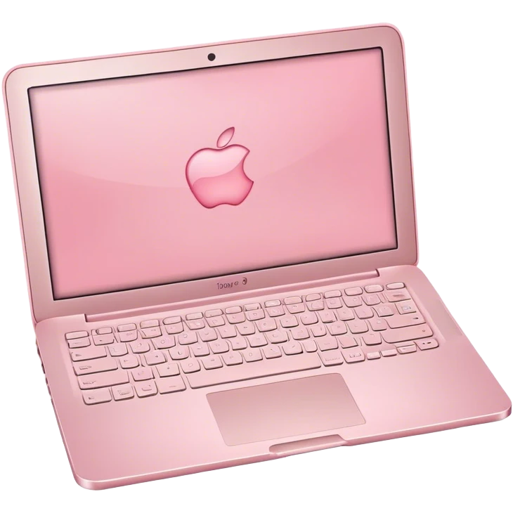 Light pink laptop emoji