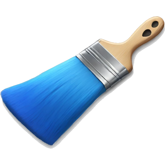 blue paintbrush emoji
