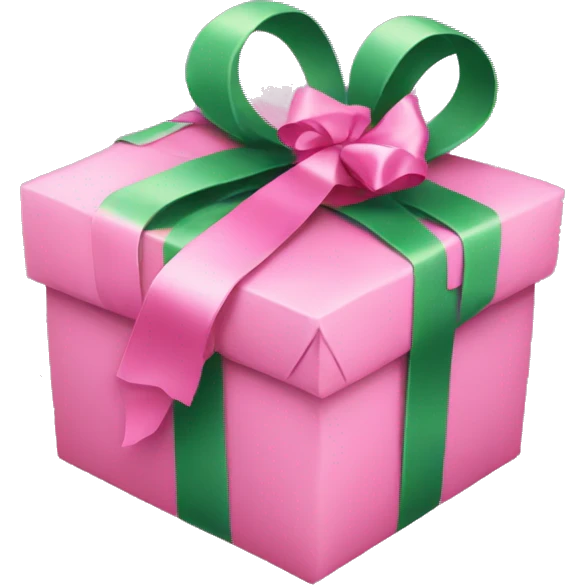 present with pink ribbon emoji