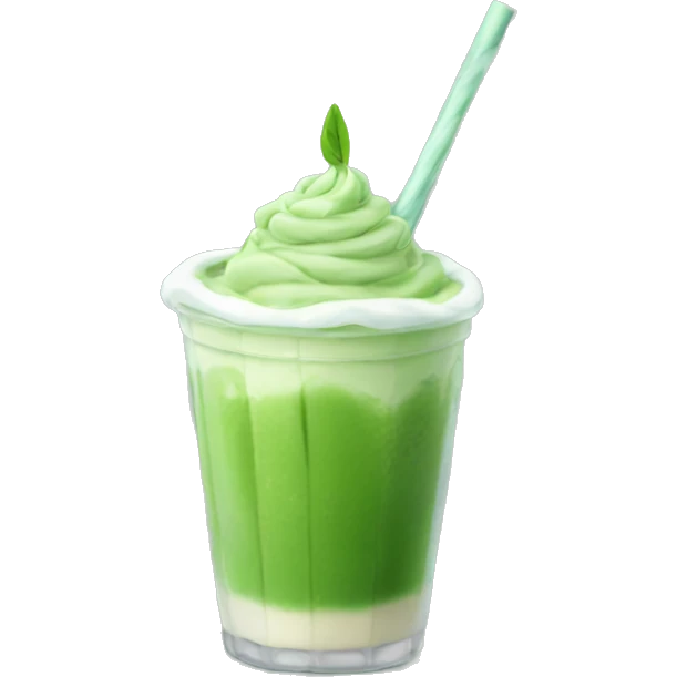 iced matcha latte emoji