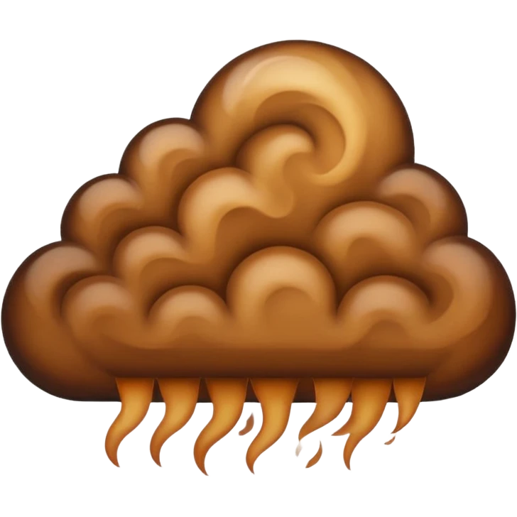 brown cloud emoji