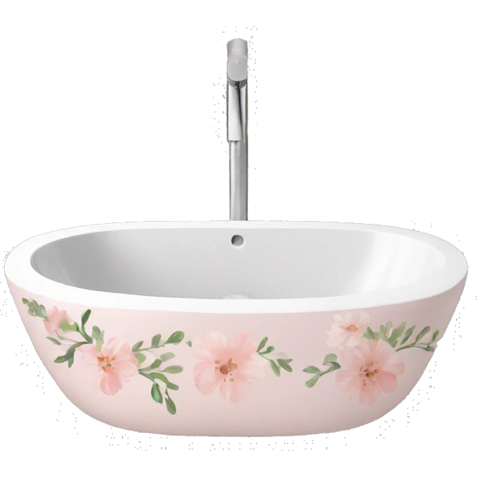 Light pink floral sink emoji