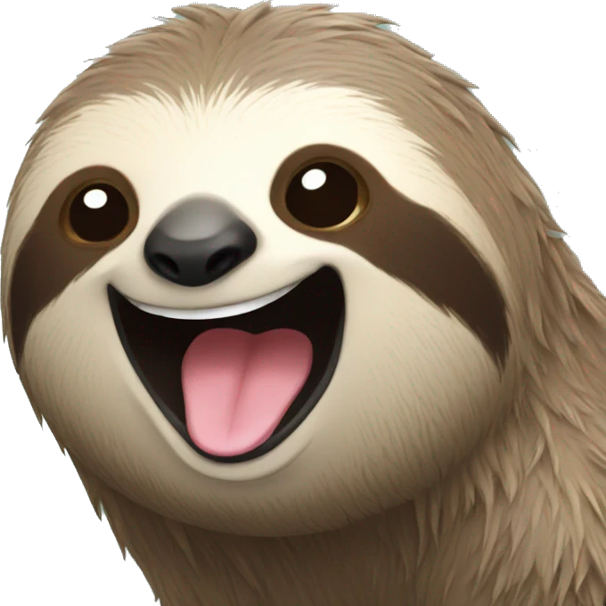 laughing sloth emoji