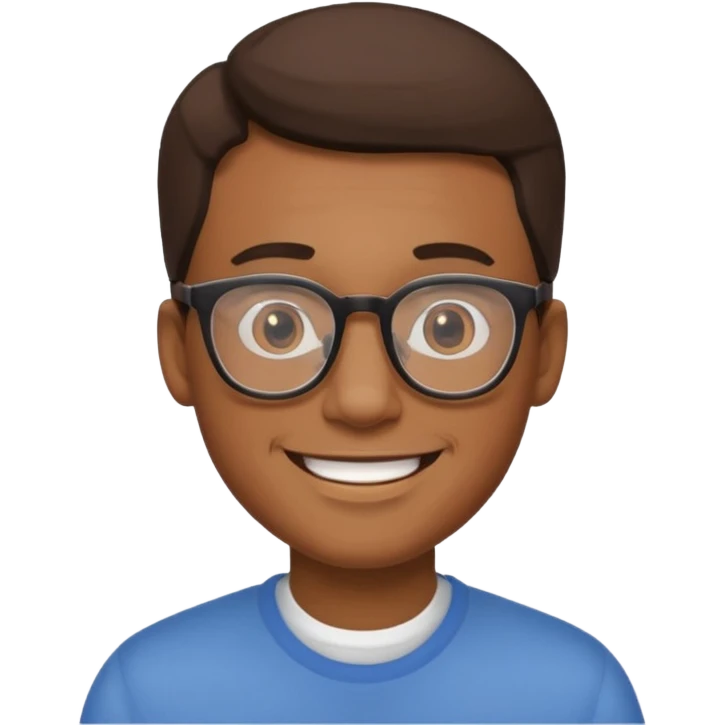 Man with glasses emoji