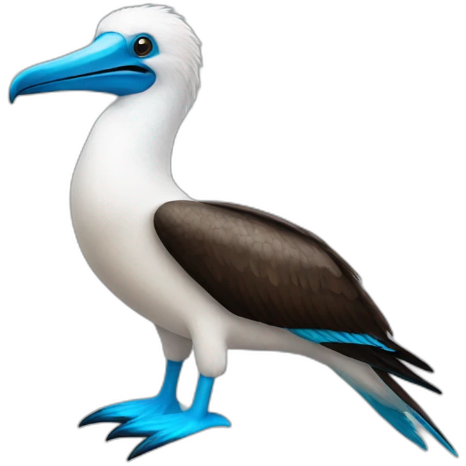 a blue footed-booby bird emoji