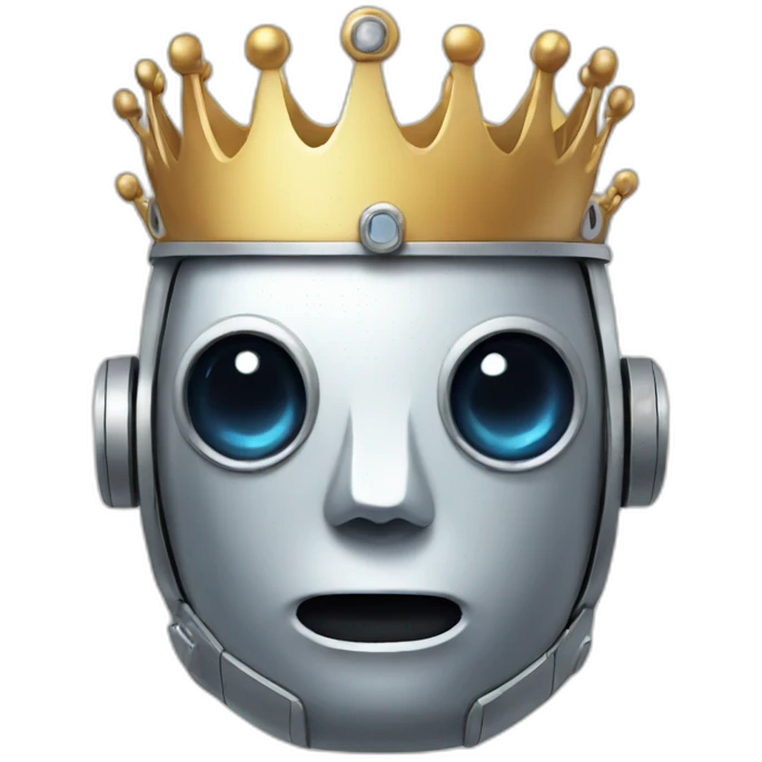 robot-head-with-crown emoji