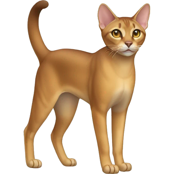 Chausie Cat Full Body emoji