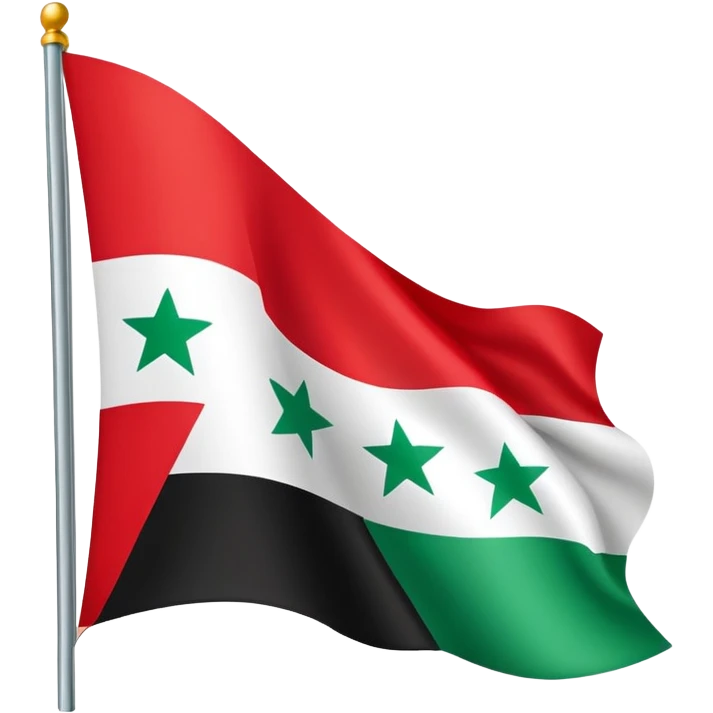 New Syria flag  emoji