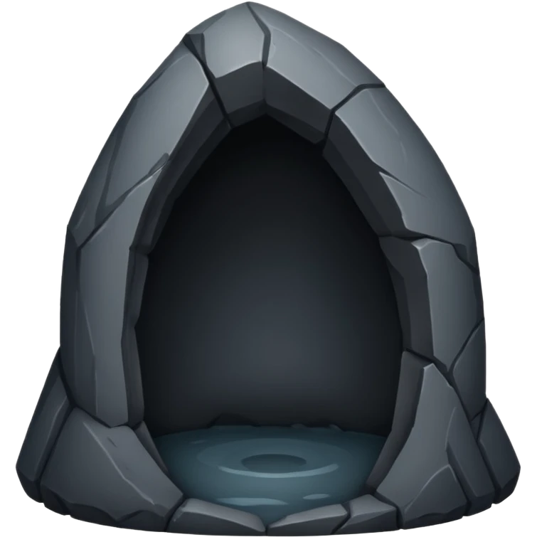 make a emoji with a round cave emoji